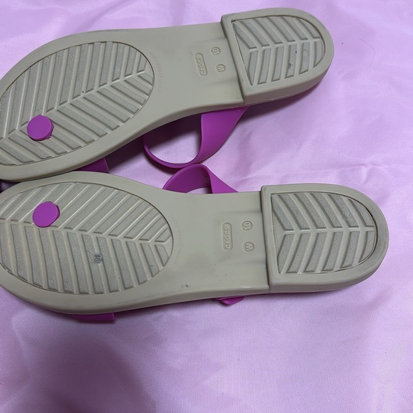 Crocs sandals pink size 10 - Picture 5 of 6